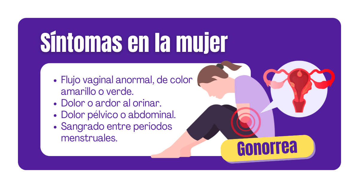 que es la gonorrea sintomas de la mujer